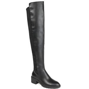 Journee Collection Aryia Over-the Knee Wide Calf Boots Size 7.5M Chunky Heel